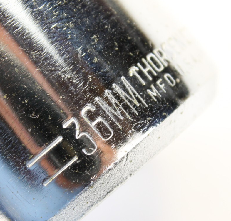 Thorsen 36mm 12-Point 1/2″ Drive Socket USA 536M Standard Length Metric
