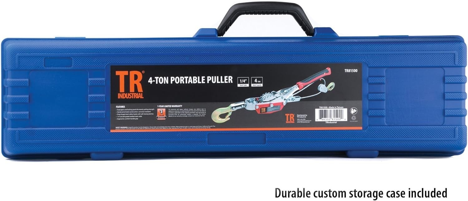 Lightweight 4-Ton Portable Dual Gear Power Puller – Essential for Heavy Recovery
