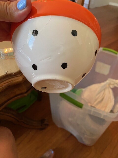 Ceramic Skull Head Bowl Pre Owned Unmarked Name Brand