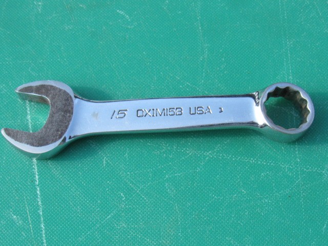SNAP ON 15MM OXIM15B SHORT / MIDGET 12 POINT OPEN / BOX END METRIC WRENCH OXIM15