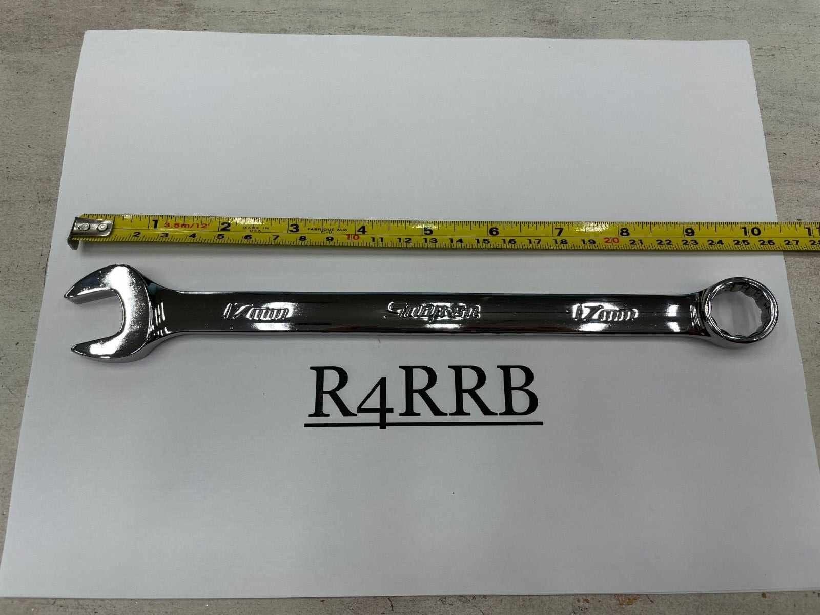 Snap-On Tools USA NEW 17mm Metric Standard 12 Point Chrome Combo Wrench OEXM170B