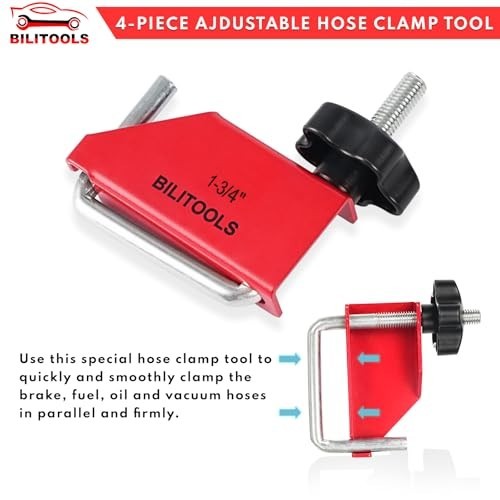 4-Piece Hose Pinch Off Pliers Set – Clamp Tool for Fuel, Coolant, Brake Hoses