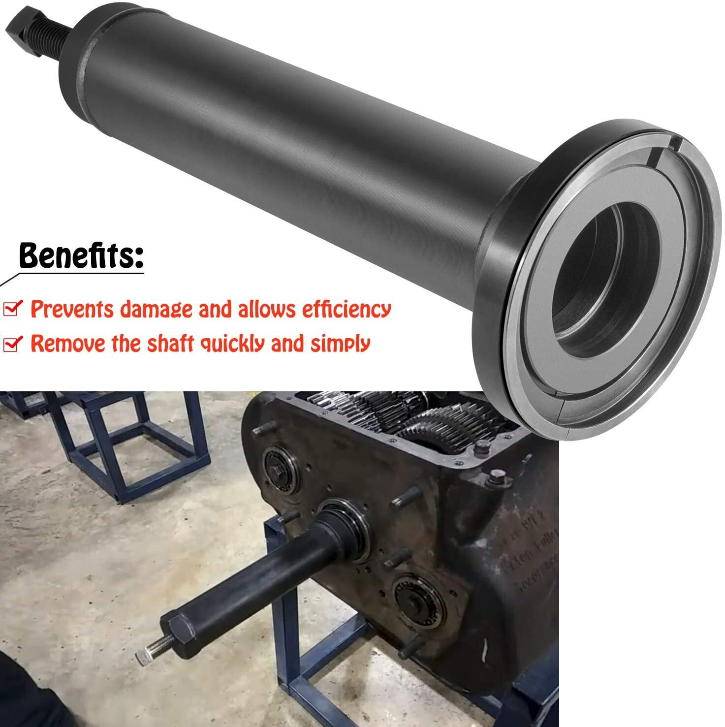 Eaton Fuller Input Shaft Bearing Puller Tool for 1 3/4″ & 2″ shafts