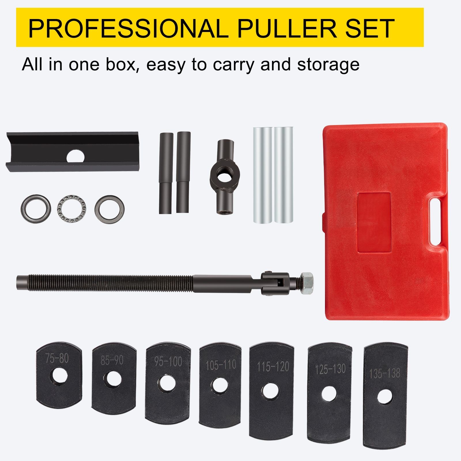 Cylinder Liner Puller 75-138mm, 7-Plate Steel Set, Auto Repair