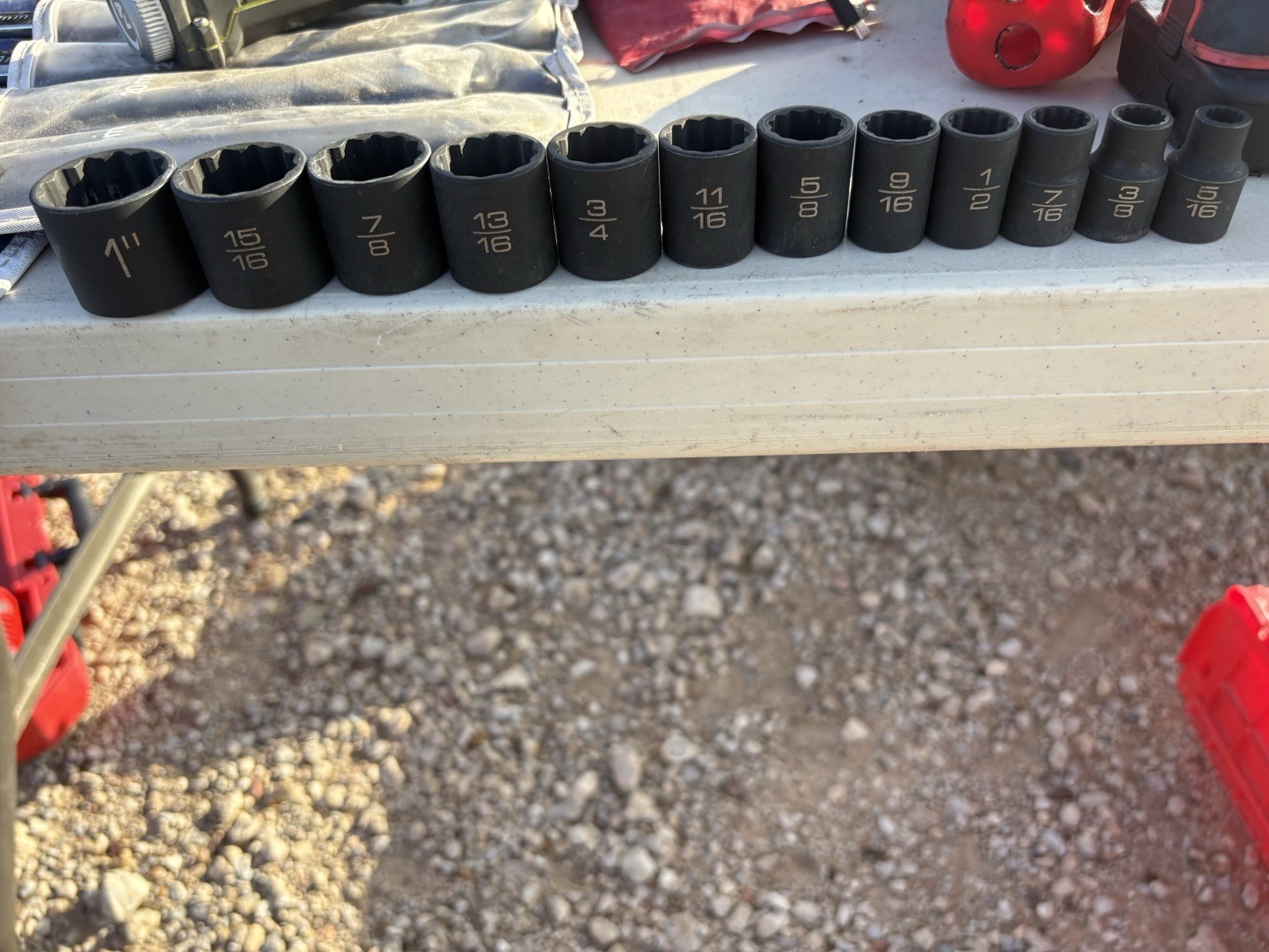 Matco ADV 12 Pc Socket, SAE. Used Clean.! 5/16-1”. FREE DELIVERY.!! (14)