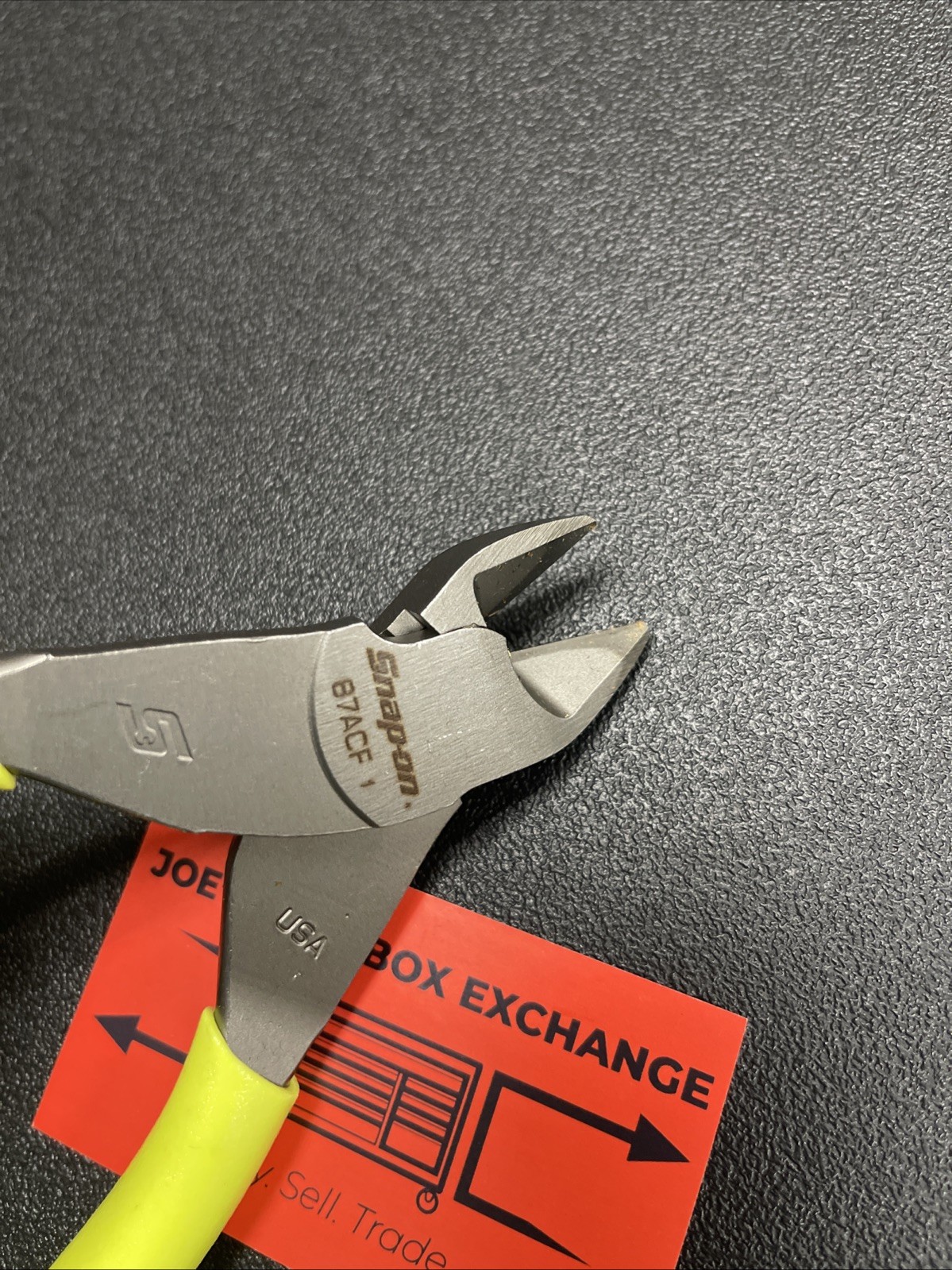 Snap-on Tools USA NEW HI VIS Soft Grip 7″ Diagonal Cutter Pliers 87ACFHV