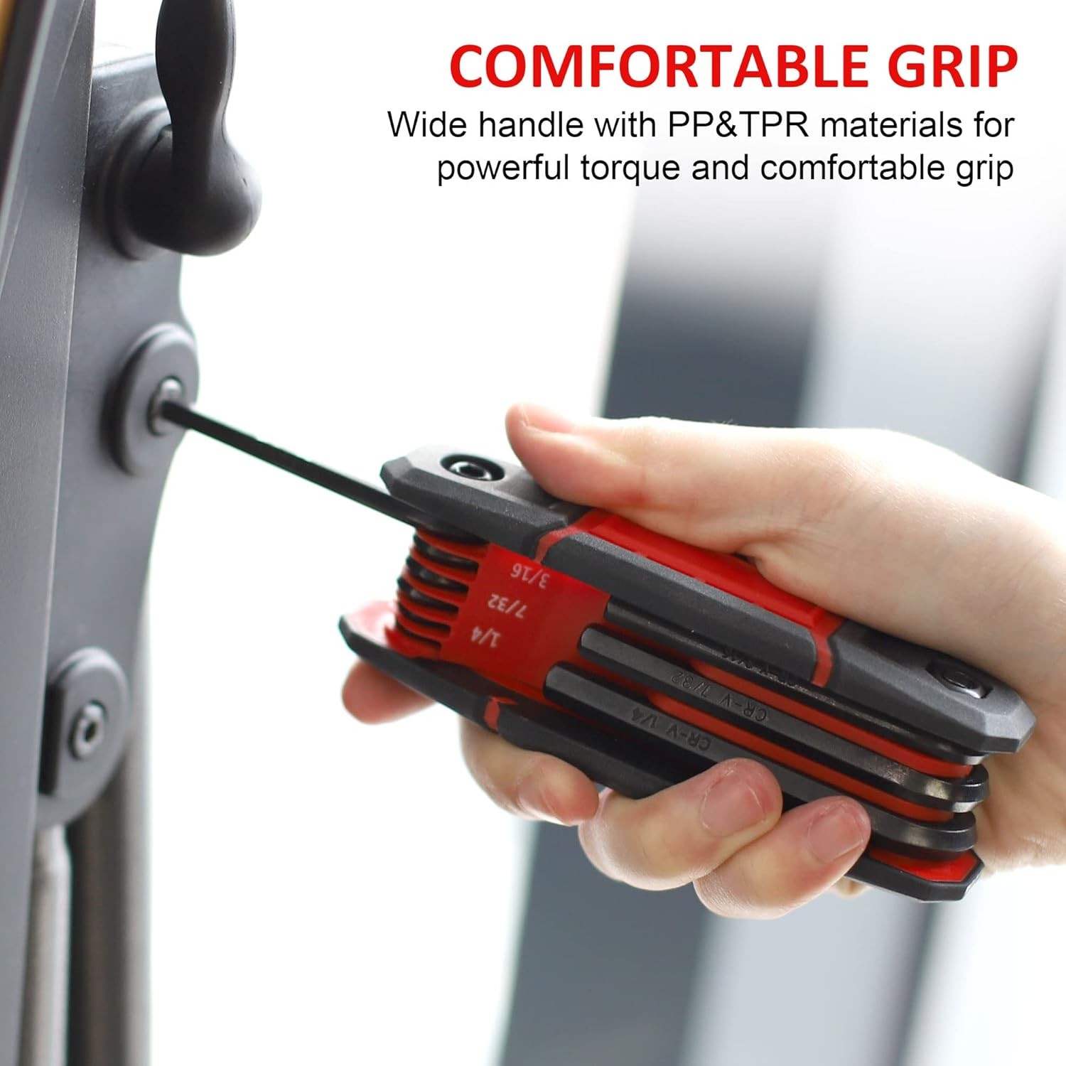 25-Piece Folding Hex Key Set, 3-Piece Portable Hex Key Set,