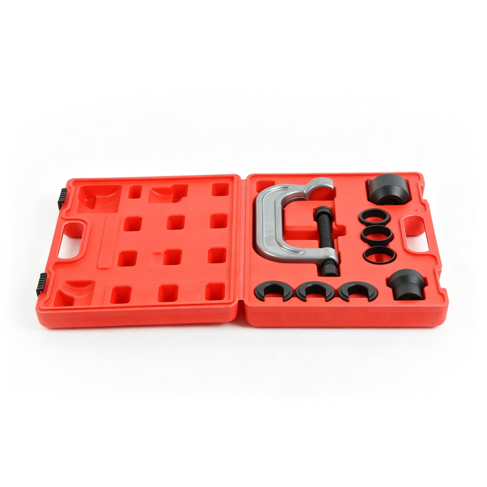 13Pc Upper Control Arm Bushing Service Tool Kit Forged C-Frame Press Service Set
