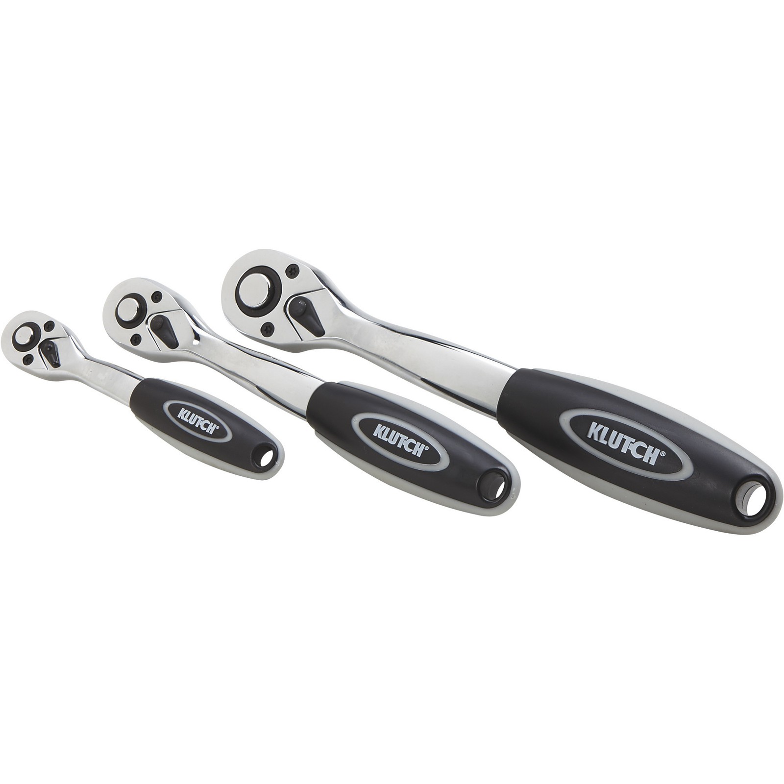 Klutch Quick-Release Offset Ratchets, 3-Pc. Set