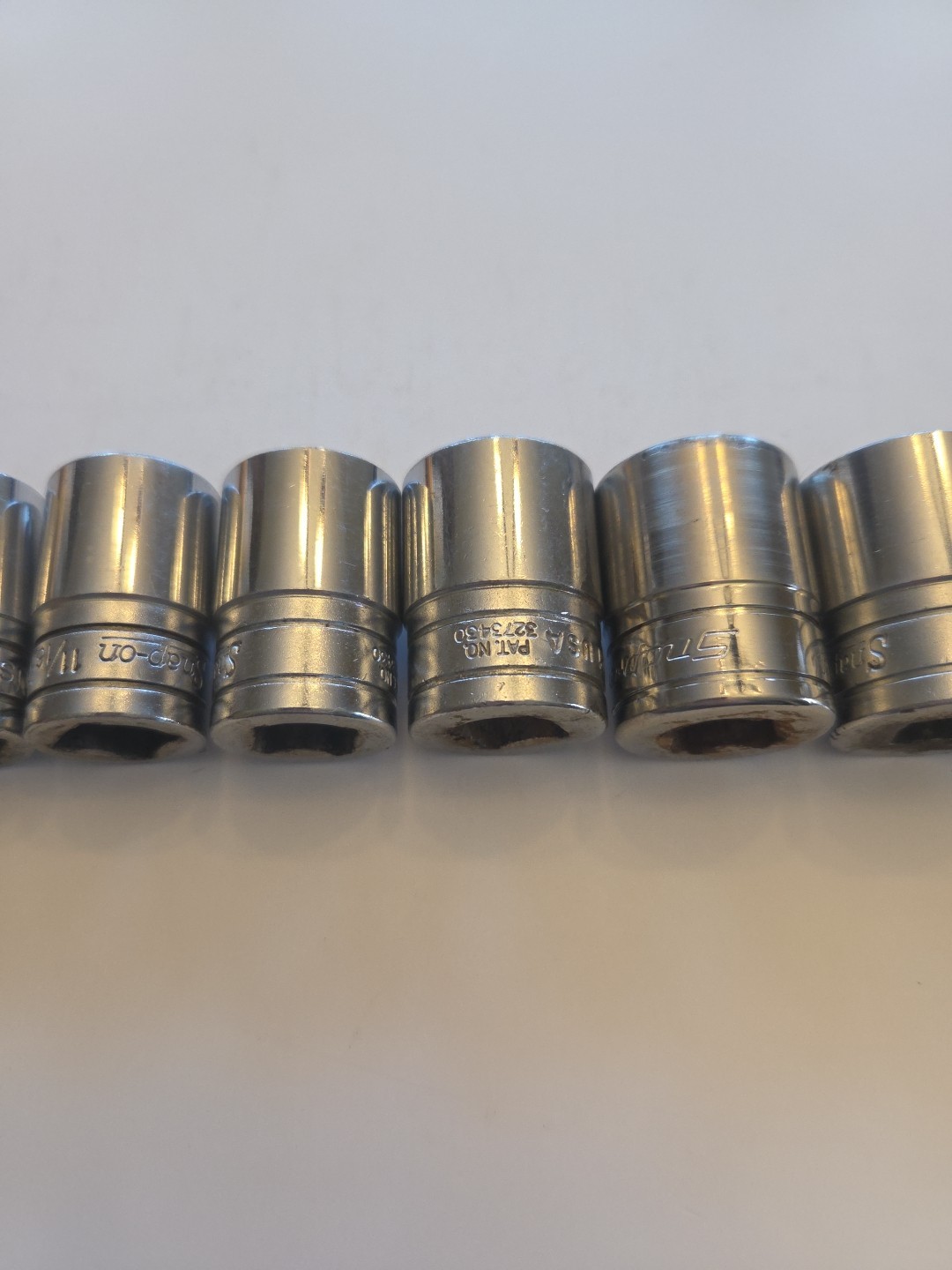 Snap On Tools 1/2″ Drive 11 Piece SAE Shallow 6 Point Socket Set 7/16″ – 1-1/16″