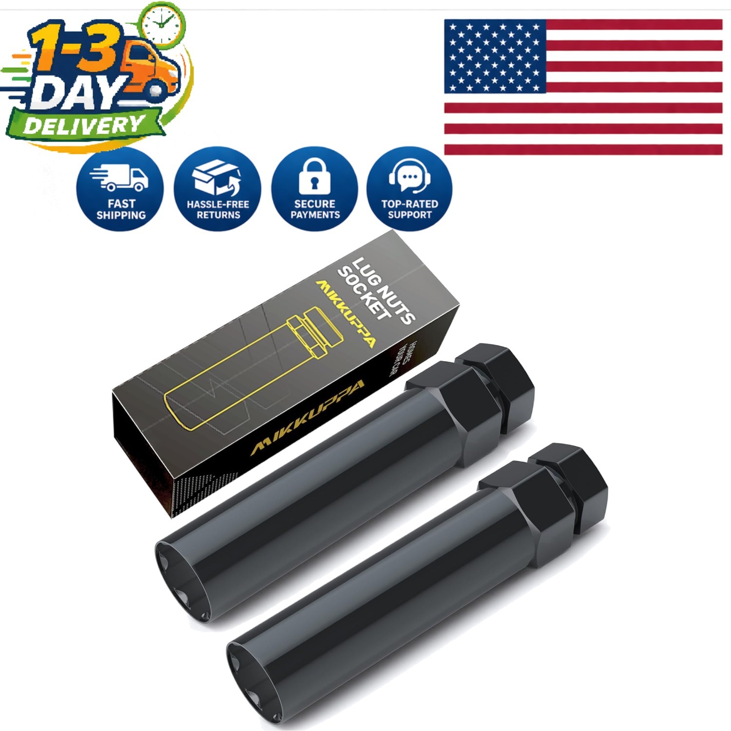 Versatile 6&7 Spline Lug Nut Socket Set – High-Quality Alloy Steel for Easy Use