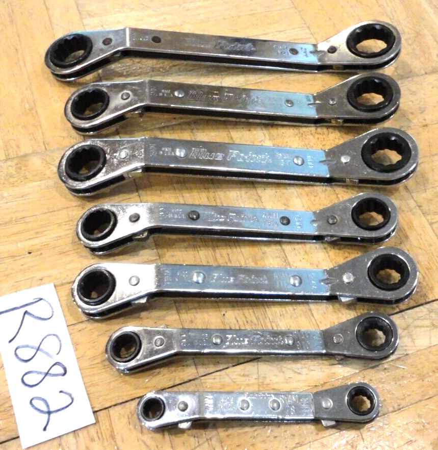 BLUE-POINT TOOLS 7 PIECE METRIC RATCHETING BOX END WRENCHES 7MM-21MM
