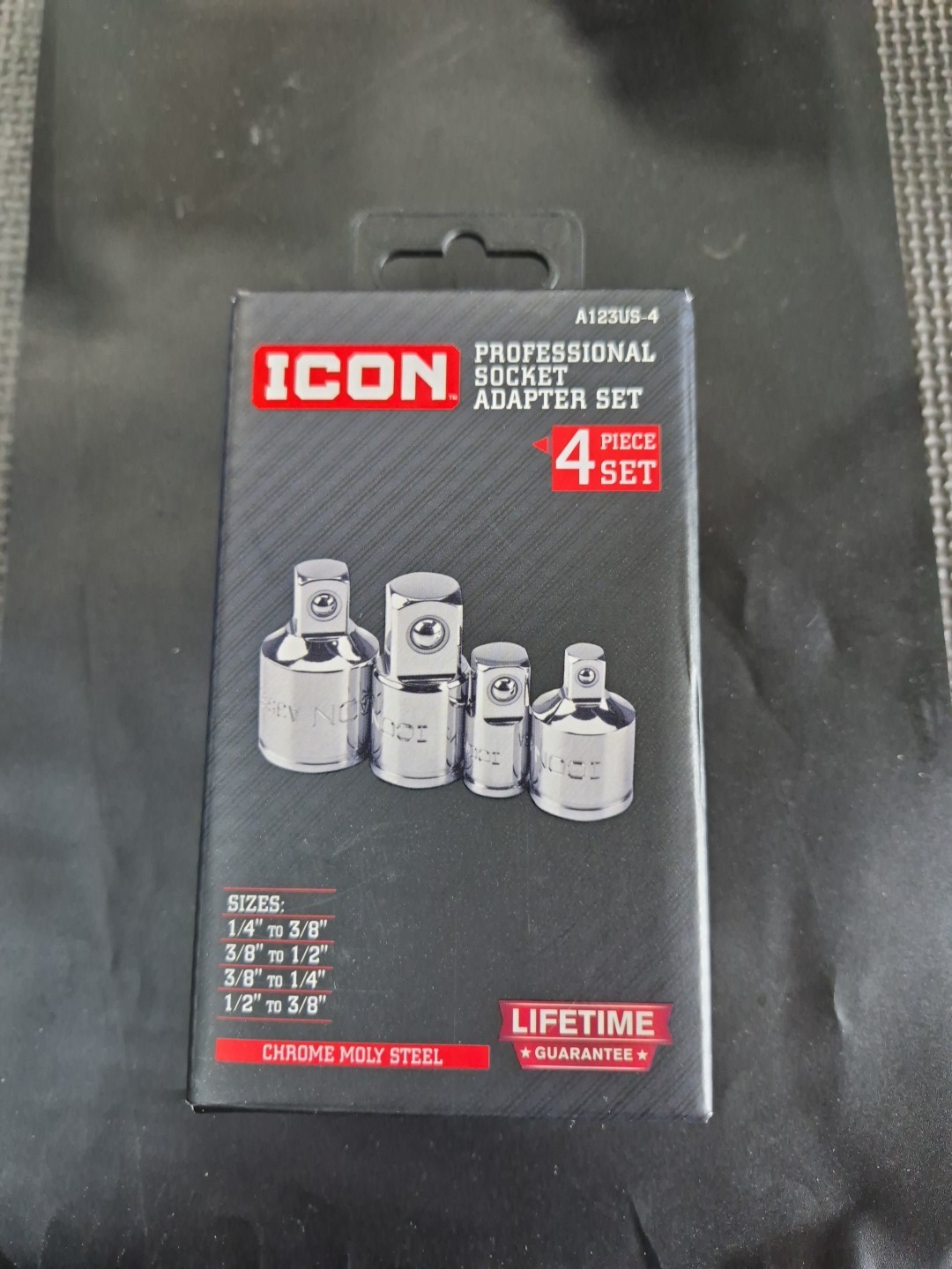 Icon Professional Socket Adapter Set 4-Piece Chrome Moly Steel