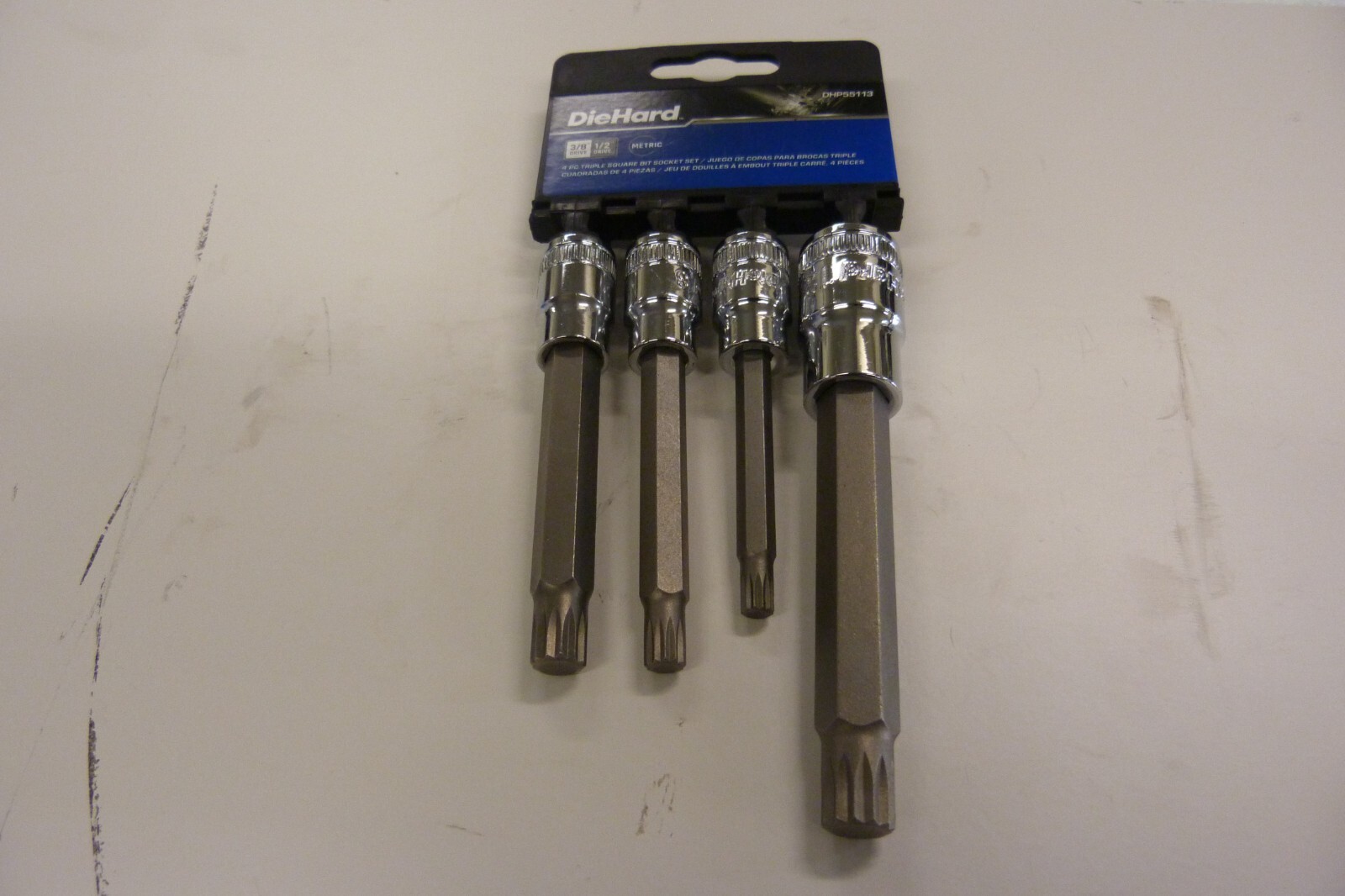 NEW GearWrench 88912 4pc 3/8″ & 1/2″ Triple Square Bit Socket Set 6/8/10/12mm