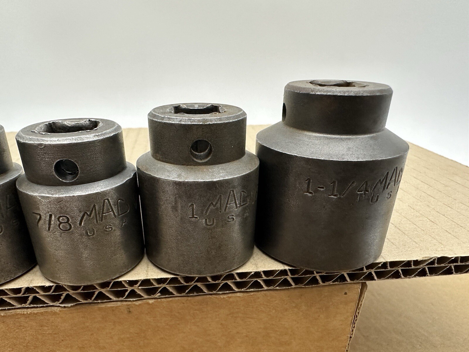 10 Pc MAC TOOLS VP 1/2″ DRIVE 6 PT SHALLOW IMPACT SOCKET Set 3/8″- 1-1/4″