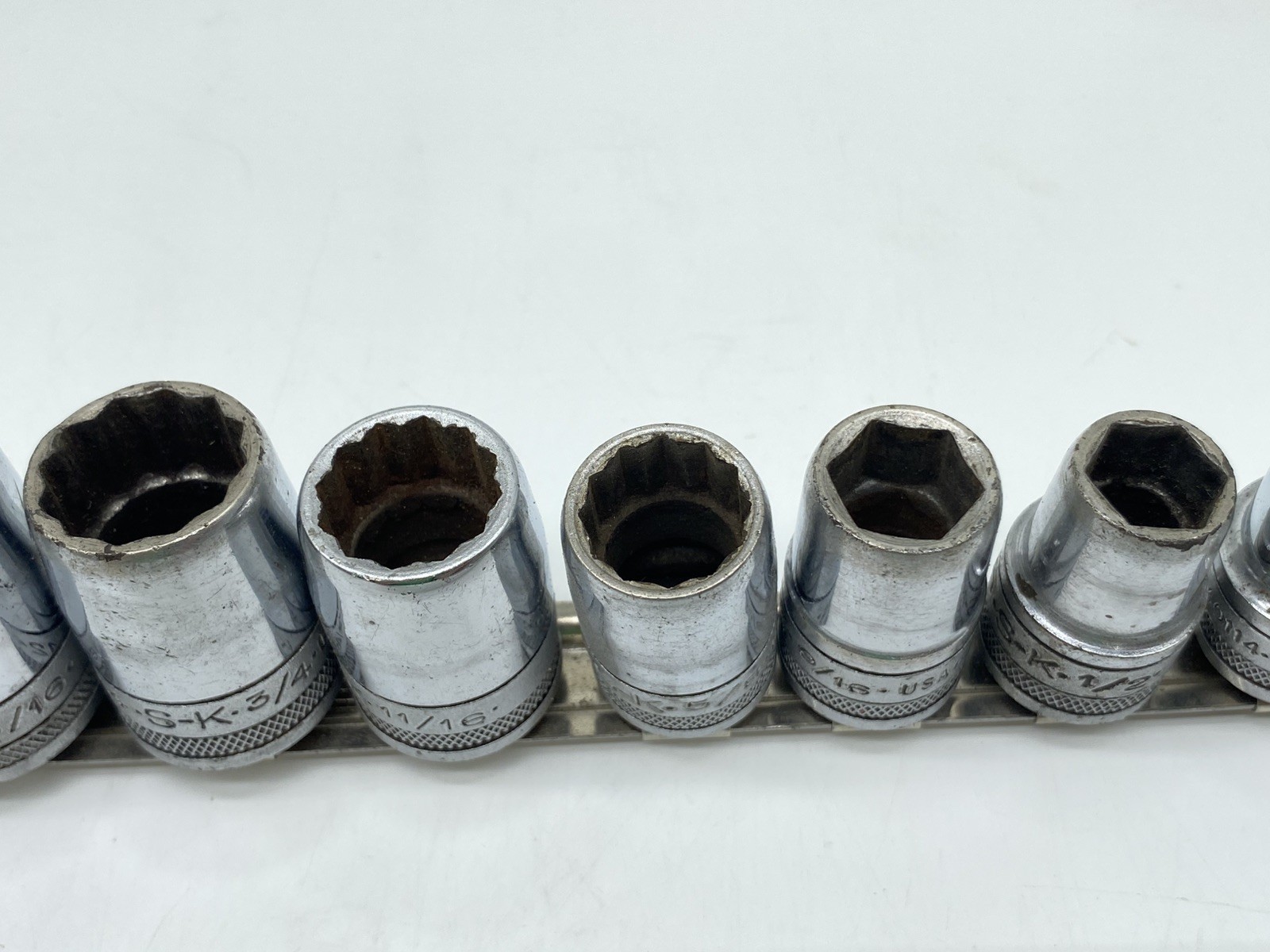 VTG S-K 1/2″ Drive 11pc Knurled Sockets 1-1/6″ down to 7/16″