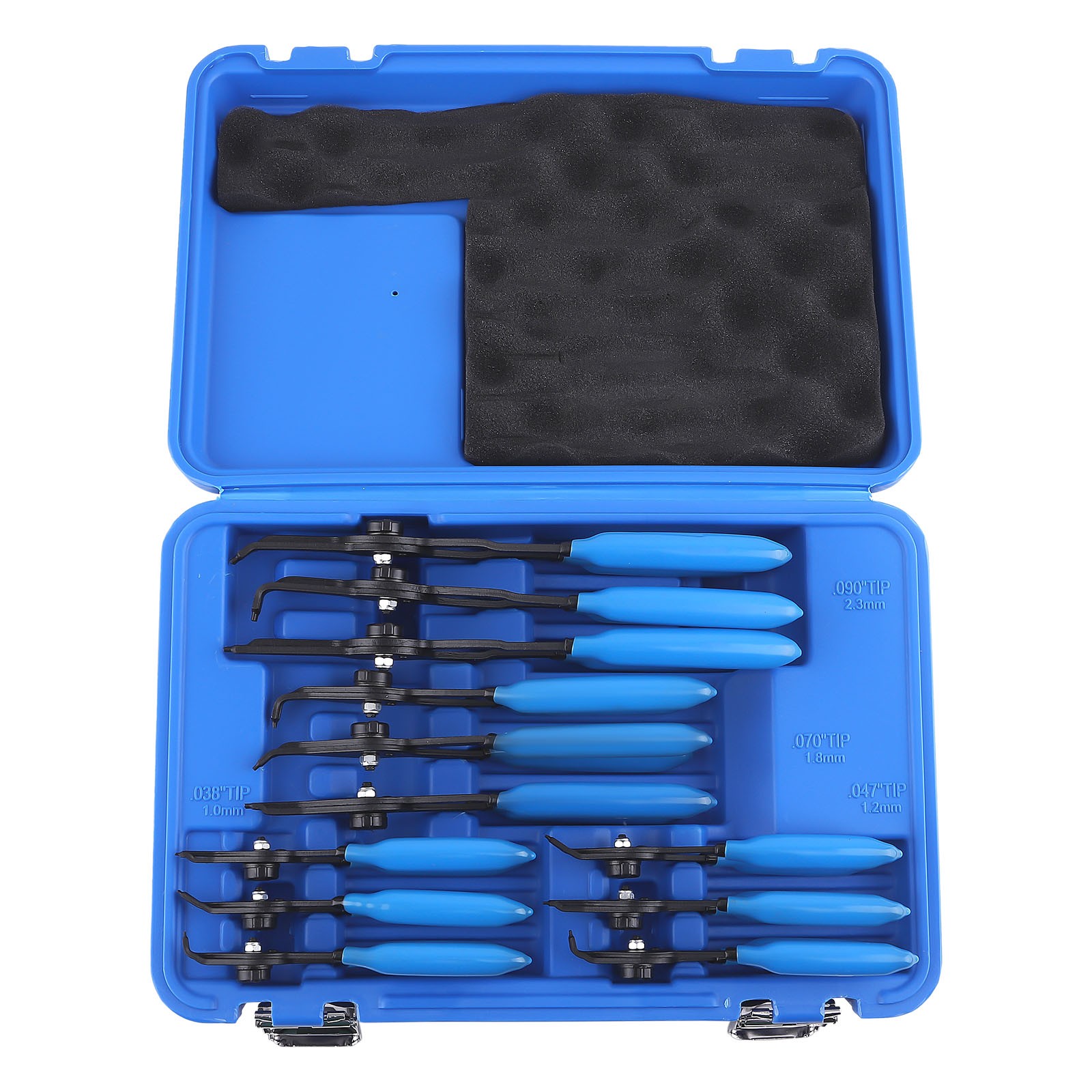 12 PC Versatile Retaining Snap Ring Pliers Fixed Tip Combination 9″ tip pliers