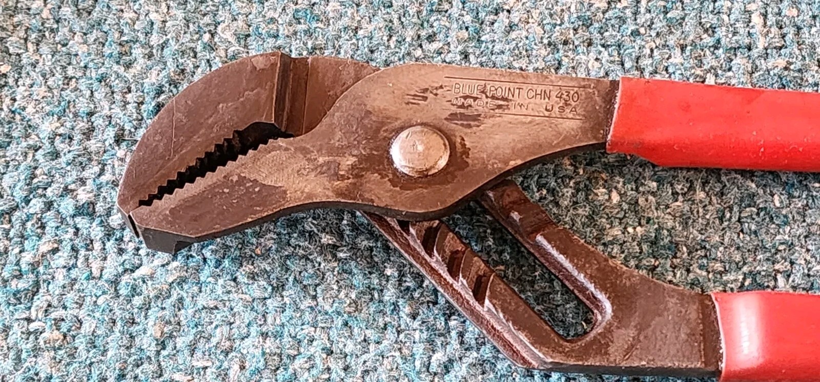 VTG BLUE POINT BY SNAP ON CHN 430 10″ CHANNELOCK SLIP-JOINT PLIERS! USA MADE!