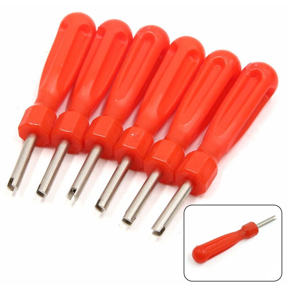 Valve Core Remover Tire Repair Tool Screwdriver 6pcs Installation Tools