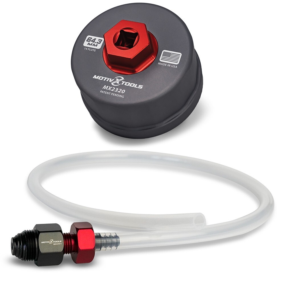Motivx Tools 2.0L – 5.7L Oil Filter Wrench and Drain Tool Bundle For Toyota