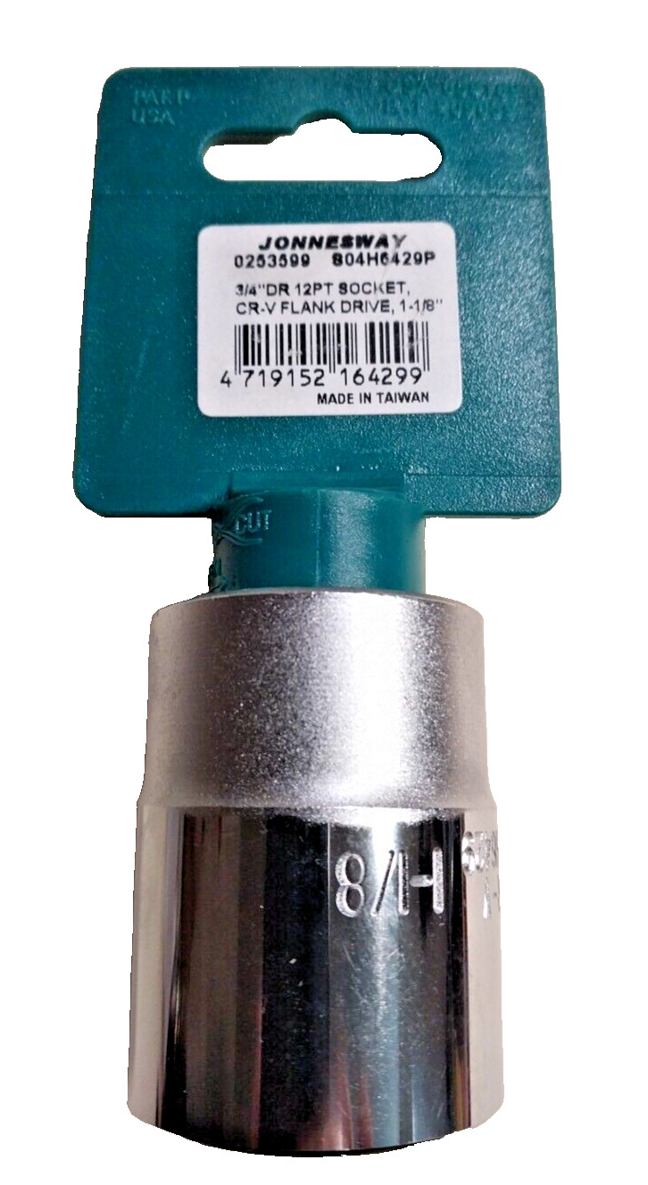 Jonnesway – 3/4 Inch Socket Flank Drive 1 1/8 – NEW – USA