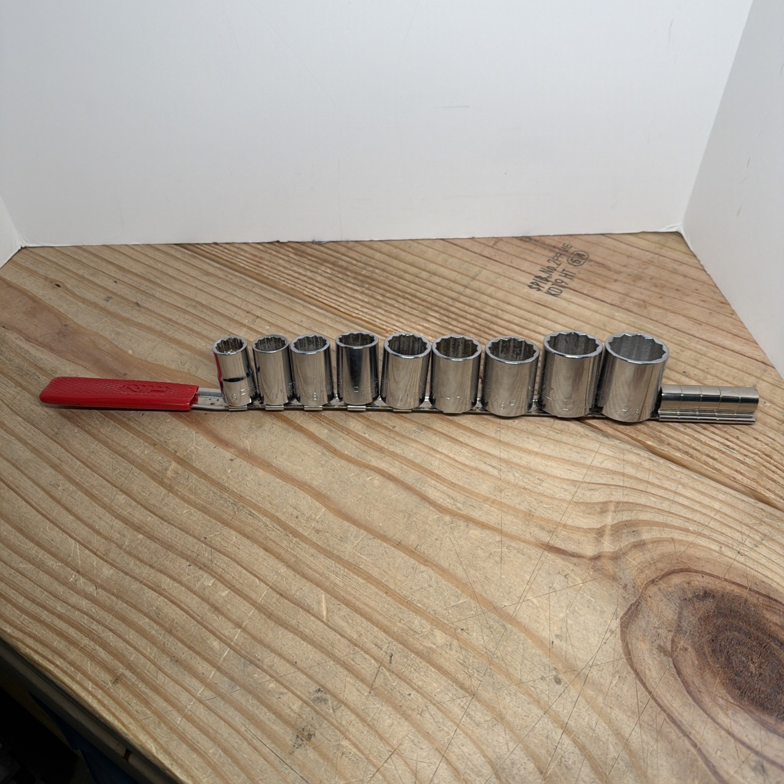 Craftsman SAE Shallow Socket Set 1/2″ Drive 12 Point 9/16″ to 1-1/16″ 9pc USA