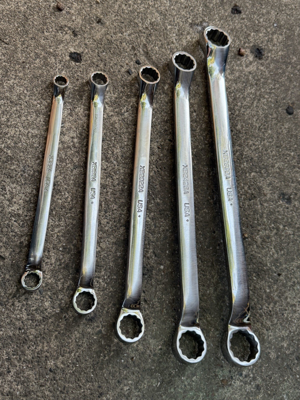 snap on XB2830A wrench set Of 5pc From 3/8”to 15/16”