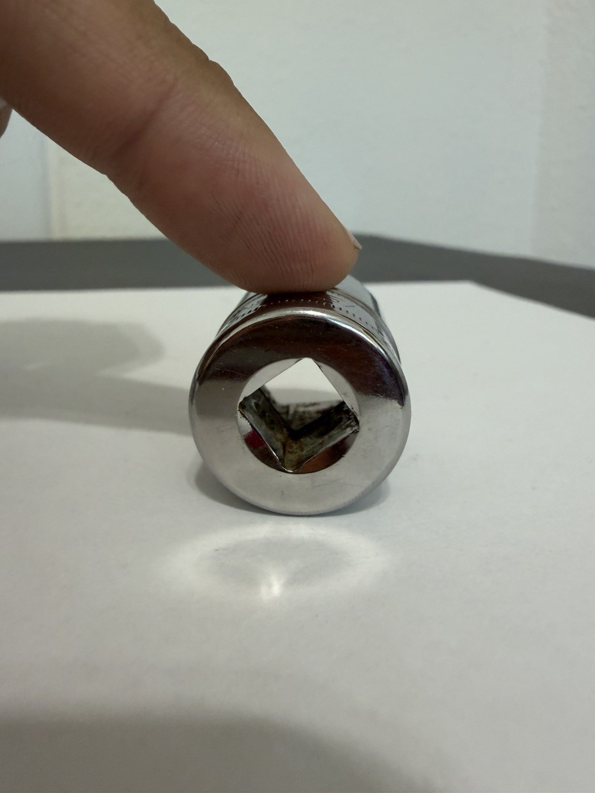 Snap On 3/8″ Drive 19MM 6PT Metric Shallow Chrome Socket USA FSM191