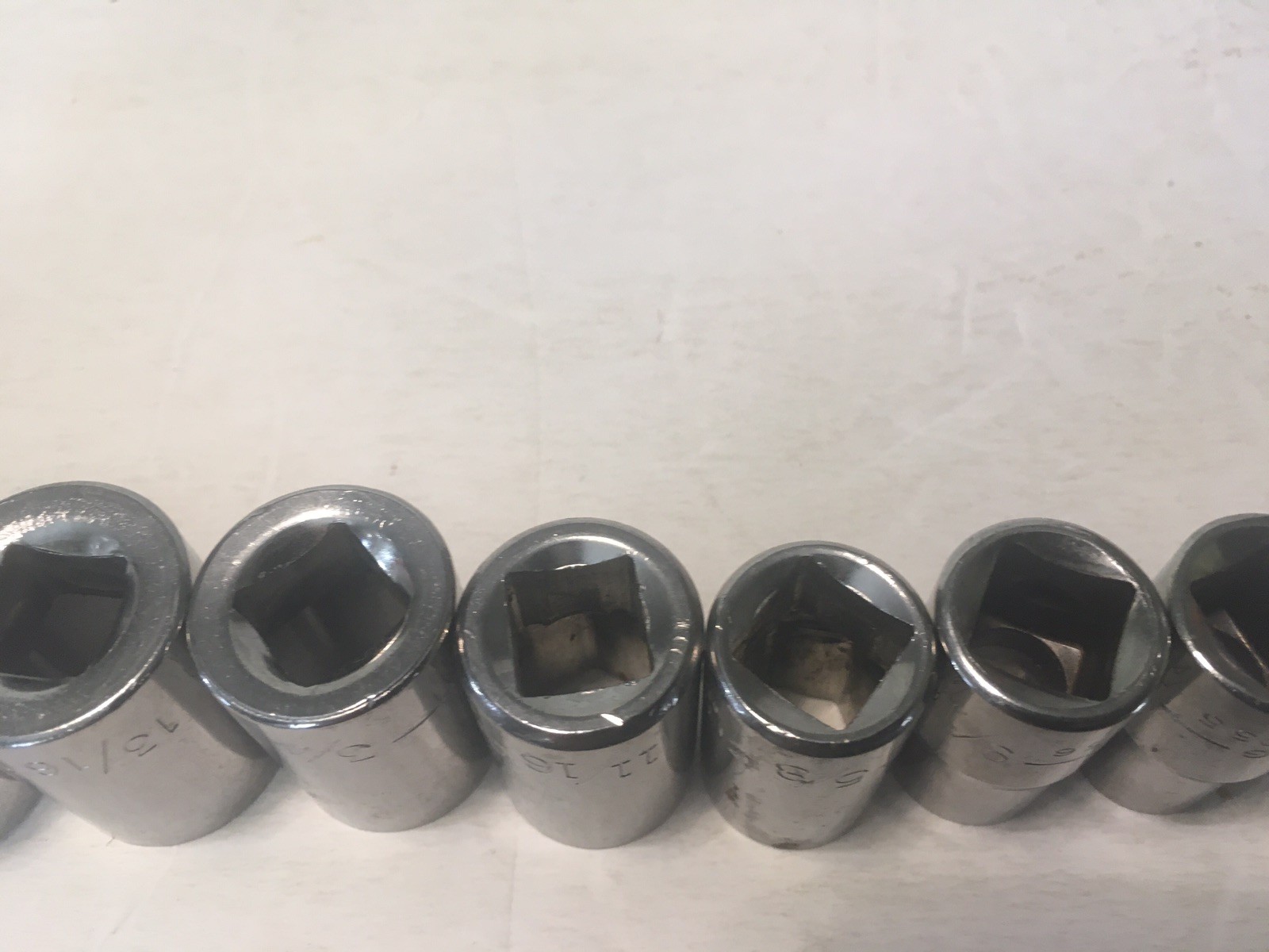 Craftsman 9 Pc Socket Set 6 Pt 1/2″ Drive G 7/16″=15/16″ 440XX USA Made