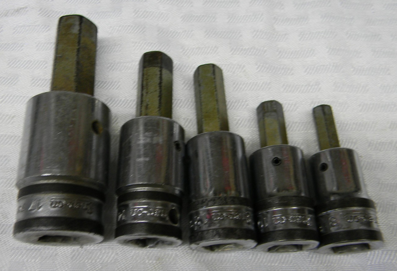 SNAP-ON 1/2″ DR 5PC METRIC HEX BIT SOCKET DRIVER SET 8, 10, 12,14,17MM #307ESAMY