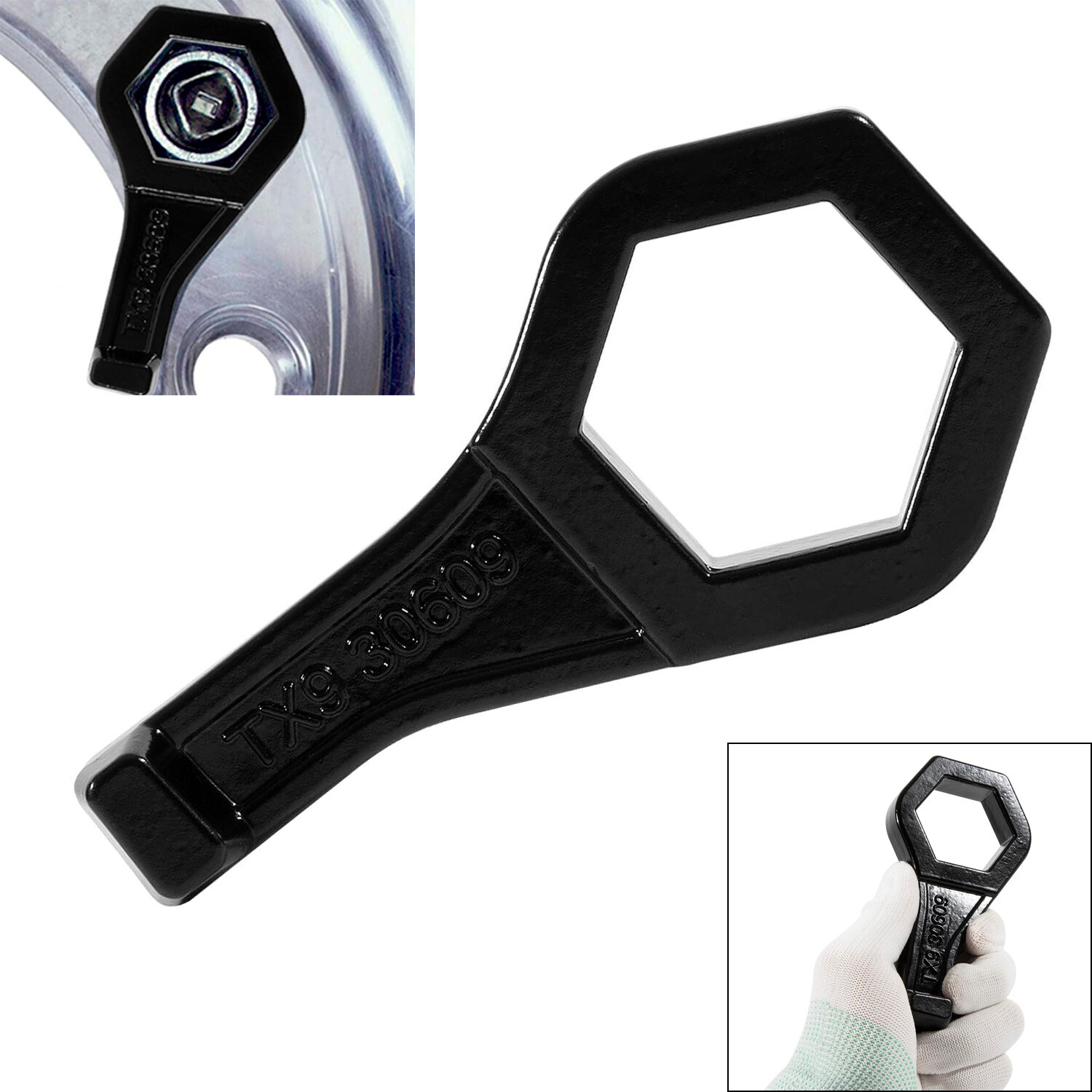 30609 Model TX9 Cap Nut Wrench Outer Nut Wrench for Porkchop Style, 1-1/2 inch