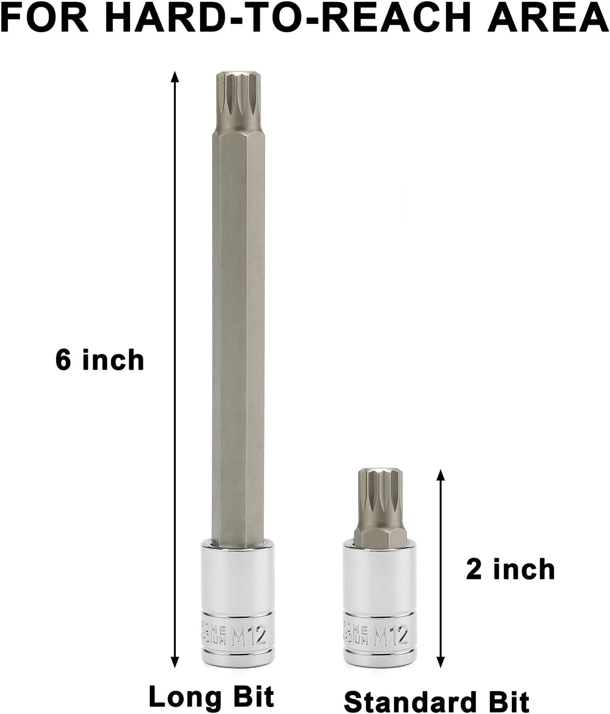 10-Piece XZN Bit Socket Set, 3/8″ & 1/2″ Drive