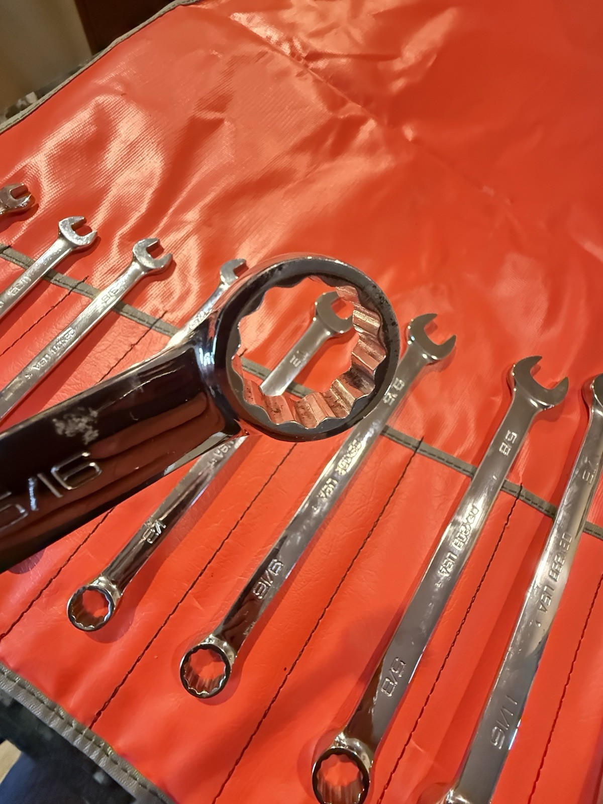 ULGY NOS Snap On 14 Pc OEX SAE Combo Wrench 12 Pt. Set C-141B Date Code 1997 USA