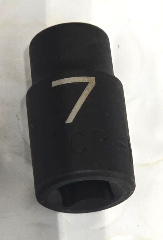 MATCO TOOLS «ADV» AP7M6V, 1/4″ DRIVE, 7MM. IMPACT SOCKET, SHALLOW, 6 POINT.