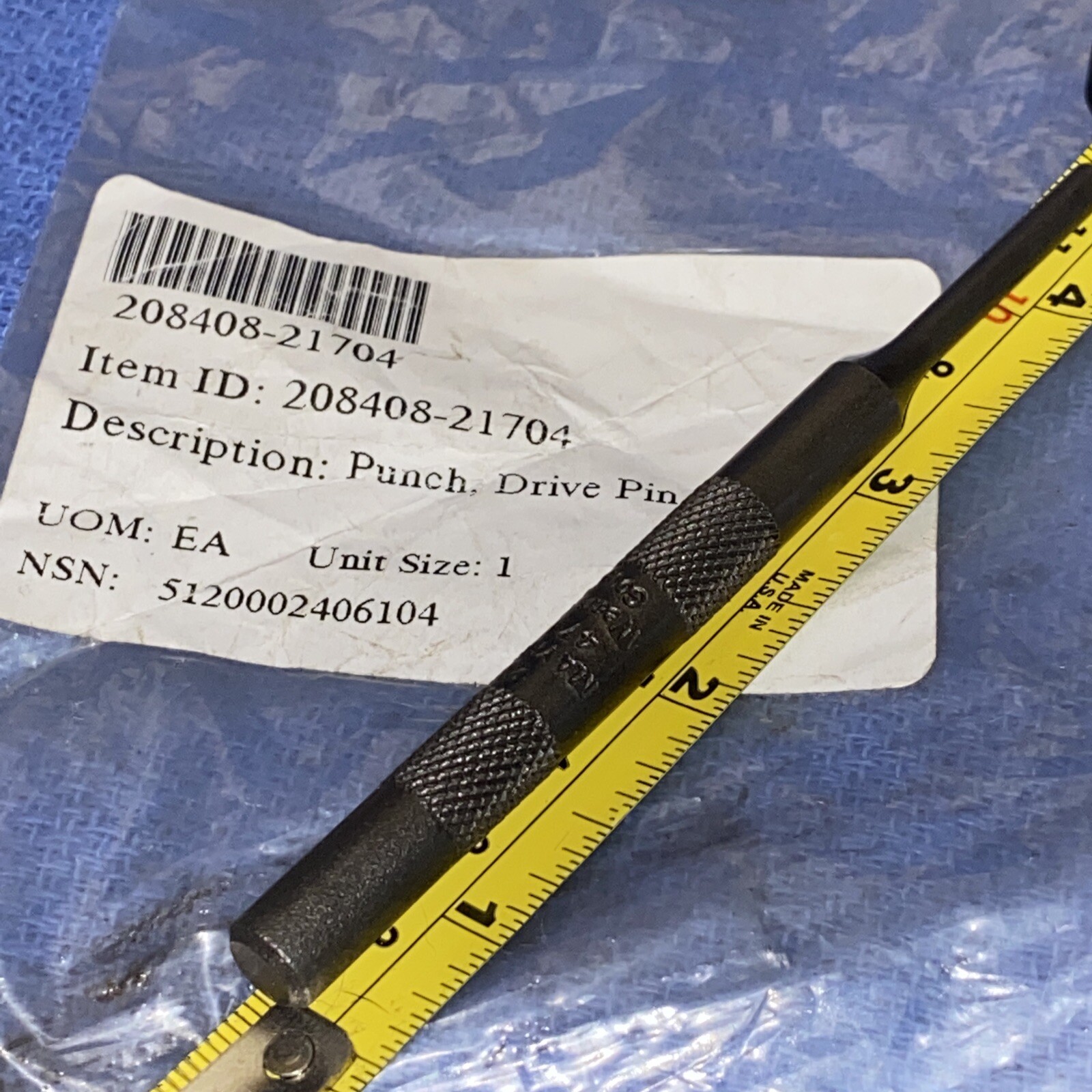 21740 MAYHEW 475 5/32 INCH Punch Pin Type NEW MADE IN USA GOVT SURP