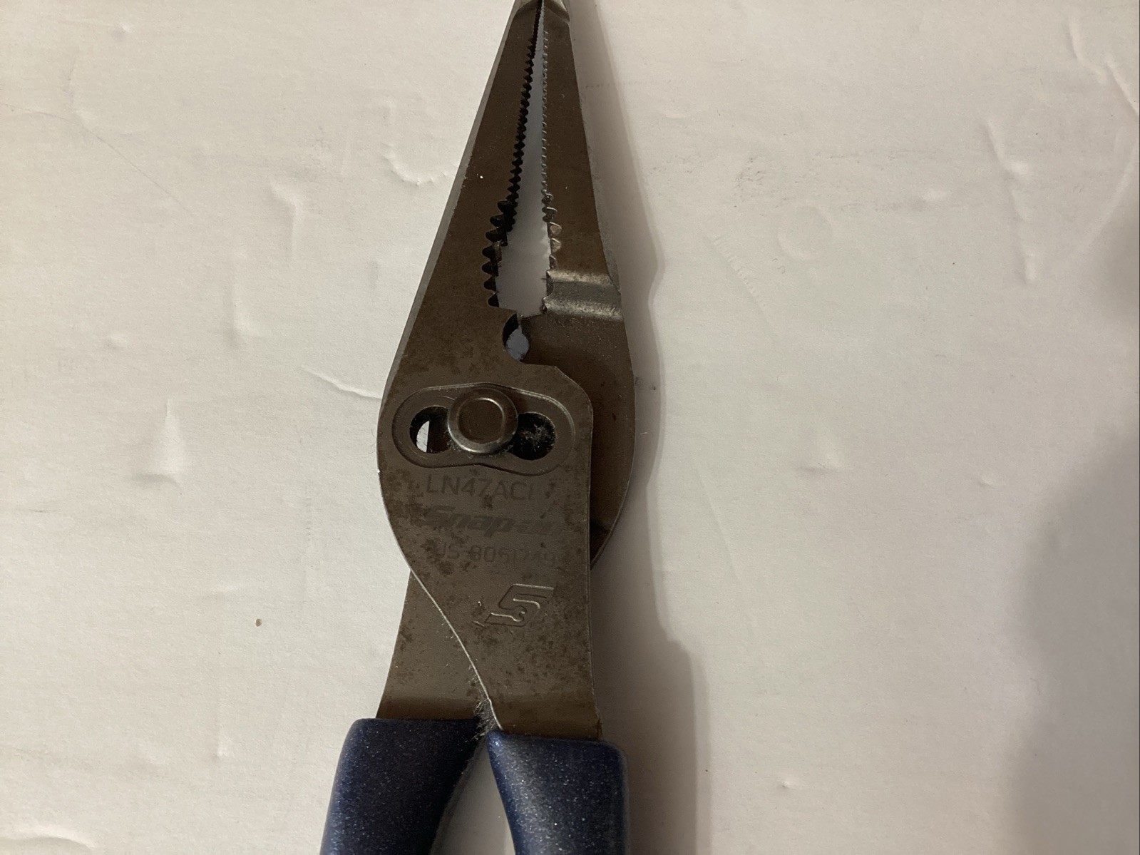 Snap-On Tools LN47ACF 9″ Talon Grip Long-Nose Slip-Joint Pliers Blue