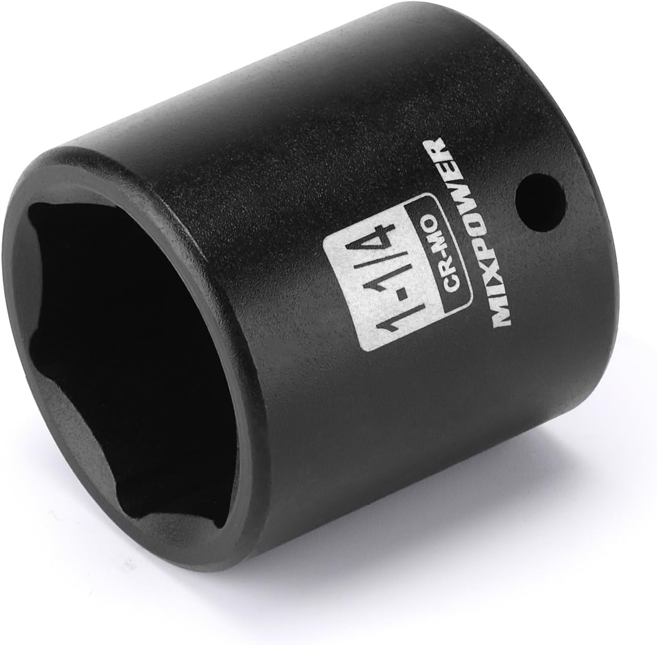6 Point 1-1/4″ Axle Nut Impact Socket – 1/2″ Drive, High Torque, Polished Finish