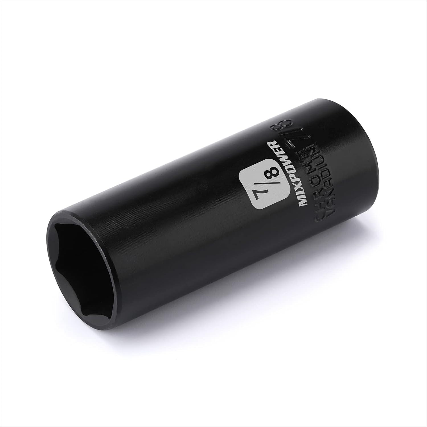 Durable 1/2-Inch Drive Deep Impact Socket – 7/8 Inch, Laser Marked, CR-V Steel