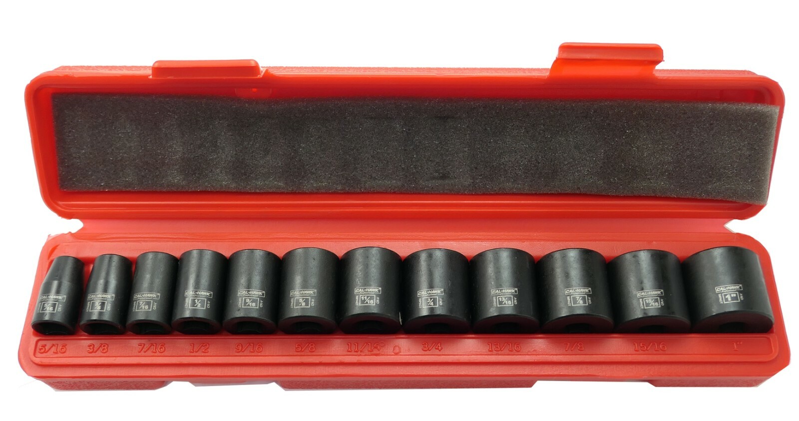 24 pc 3/8″Dr. 6 POINT SAE Standard & Deep Impact Socket Chrome Vanadium CRV Set