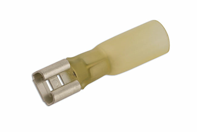 Connect 30238 Yellow Female Heatshrink Push-on 6.3mm P25