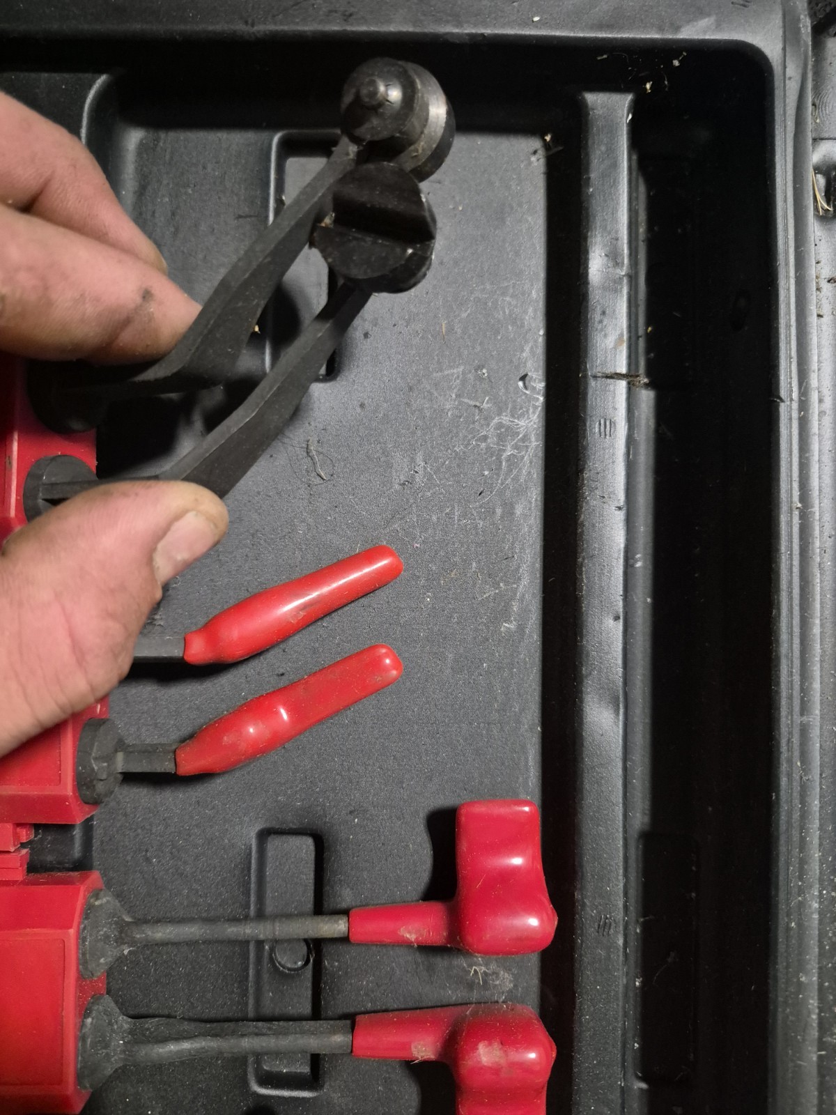Kd 3835 7 Pieces Multiple Tip Geared Plier System Set with Case Used