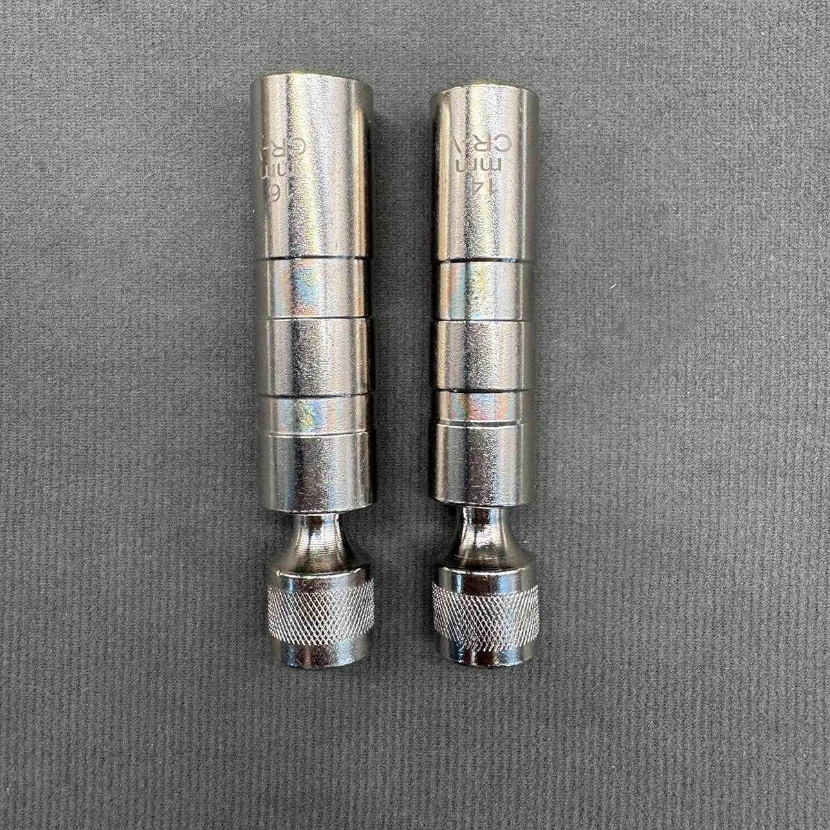 14MM 16MM Thin Wall Magnetic Swivel Spark Plug Socket 12-Point Removal Tool US