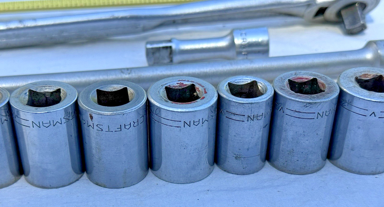 Craftsman Socket Set Vintage 70s 80s V-Series 1/2” Drive 21 Pieces Mechanic Tool