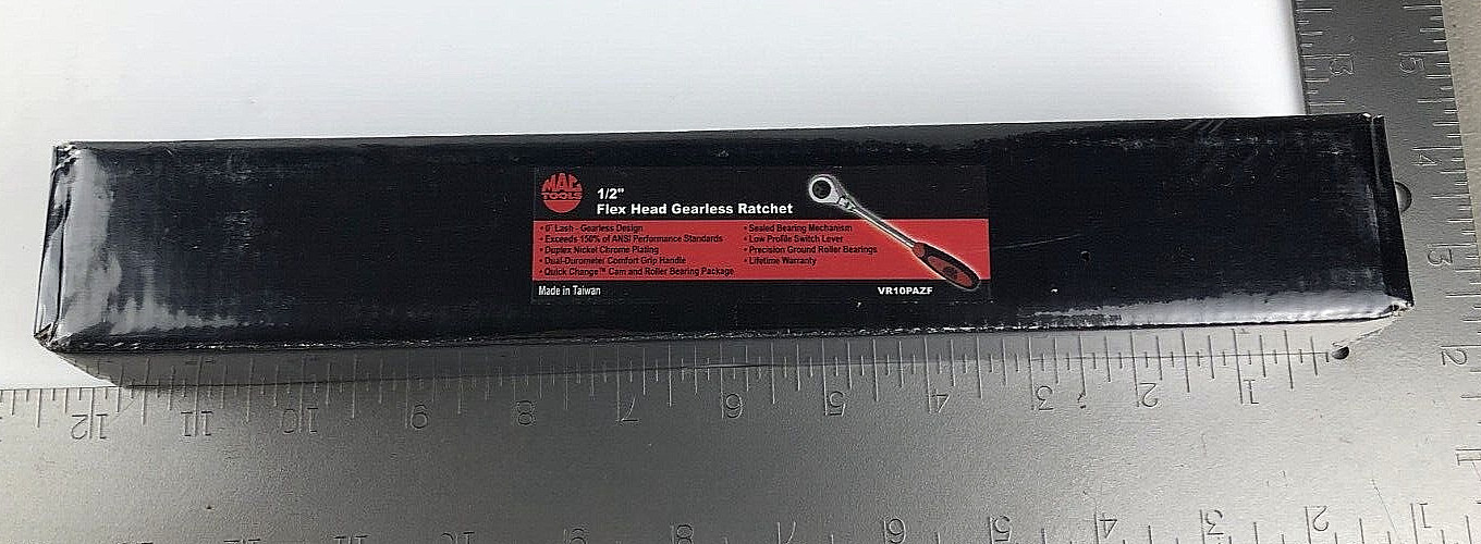 Mac Tools Flex Head Gearless Ratchet 1/2″ Drive VR10PAZF NEW In Box