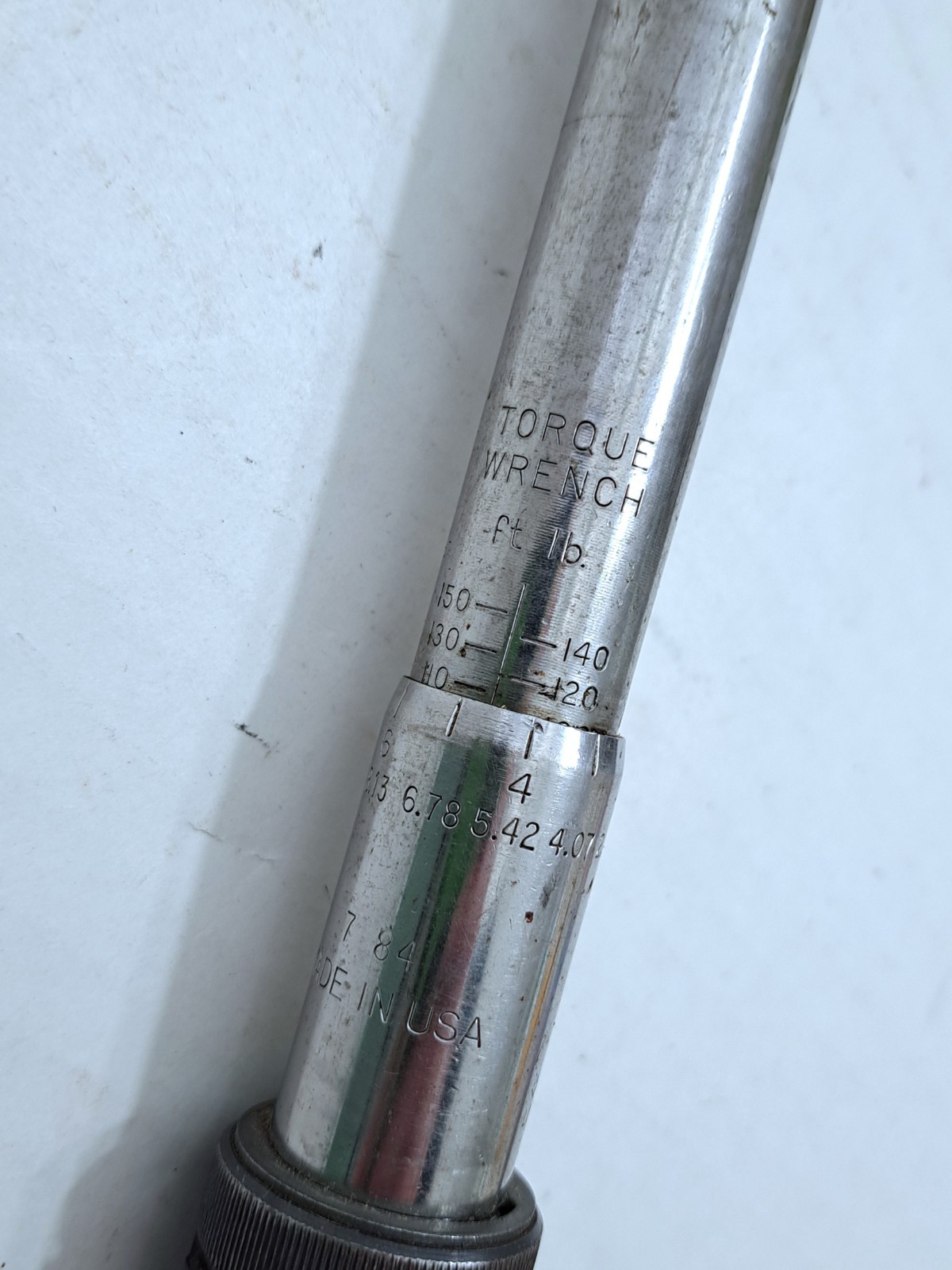 Mac Torque Wrench #TW8150A 1/2″ 10 to 150 Ft Lbs. USA 20″ Long Vintage Tool