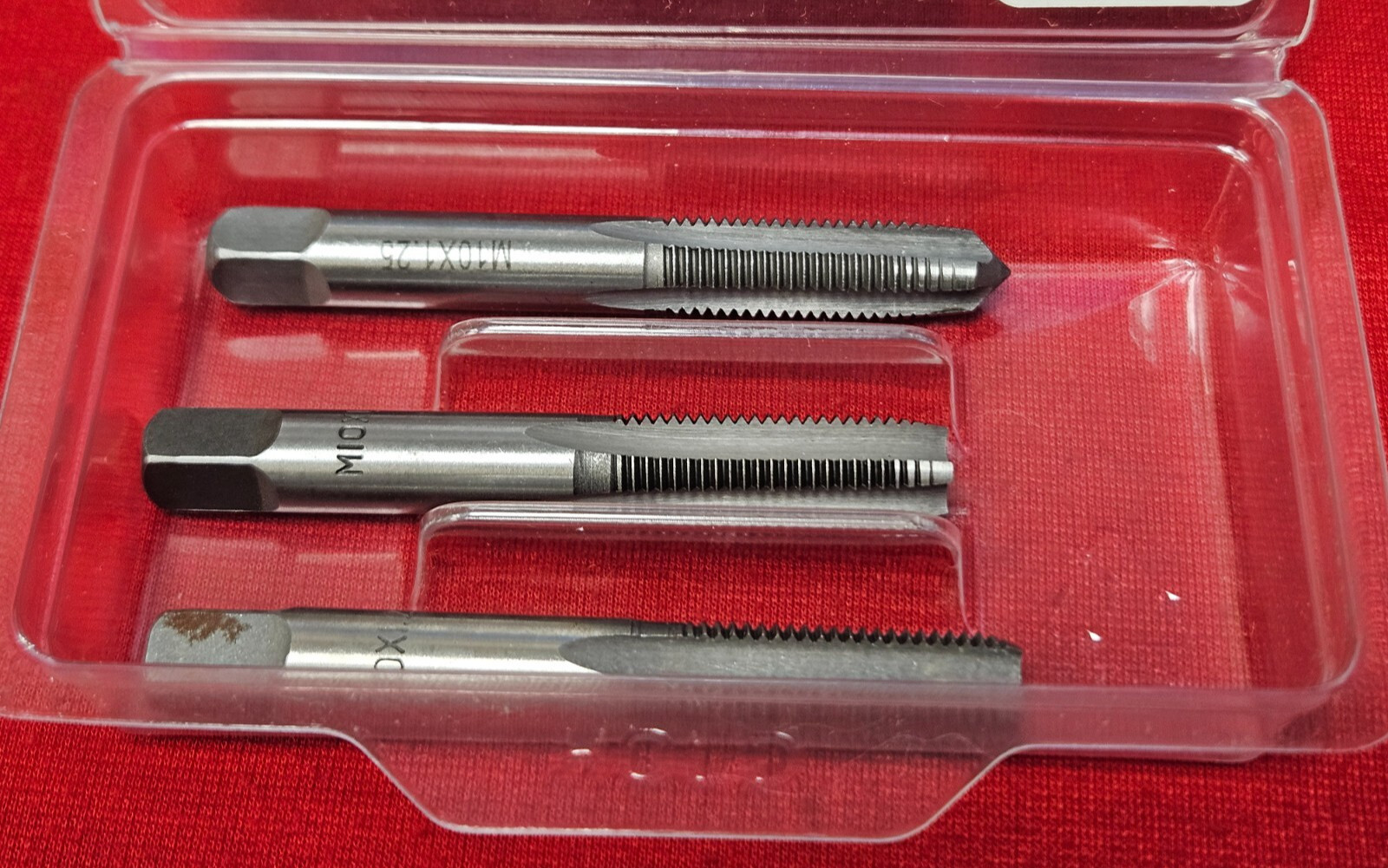 M10 x 1.25 Tap Set Irwin 2739 3PC USA Hanson Carbon Steel 10mm