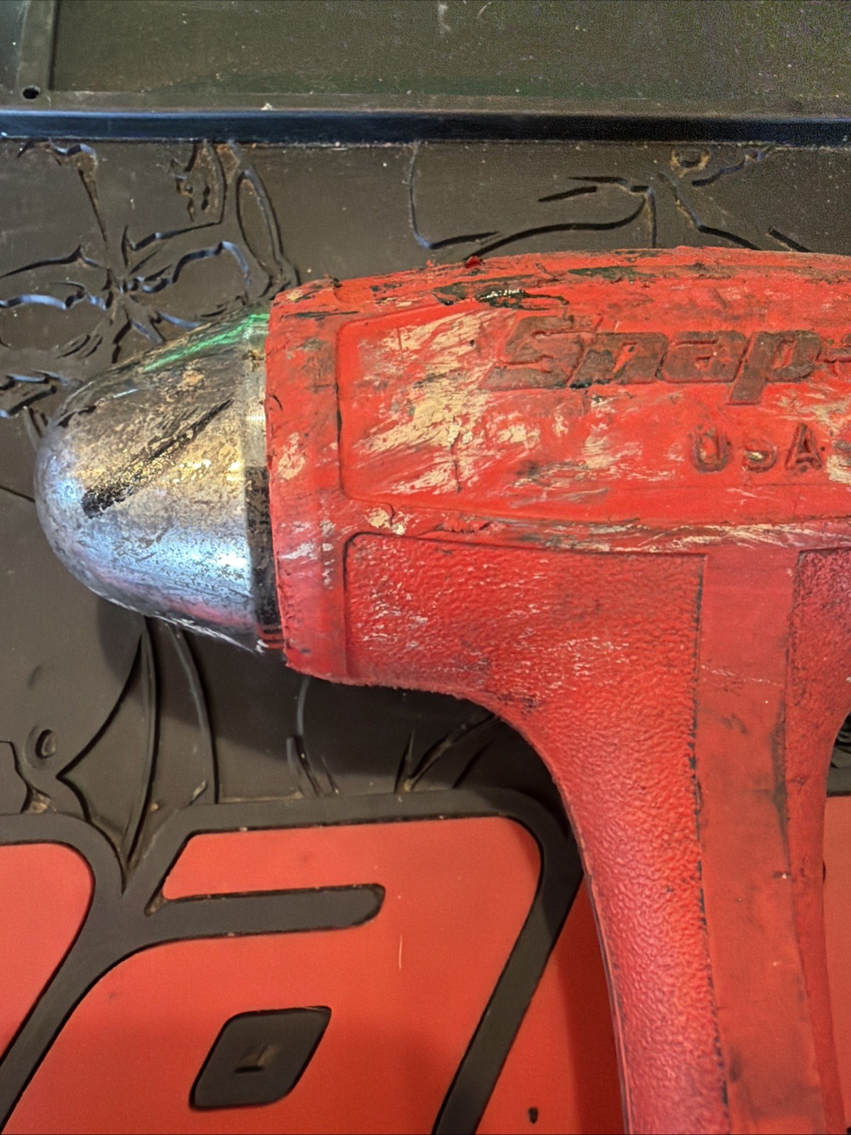 Snap-On Tools HBBD32 Red Ball Peen Dead Blow Hammer 32 Ounce. USA