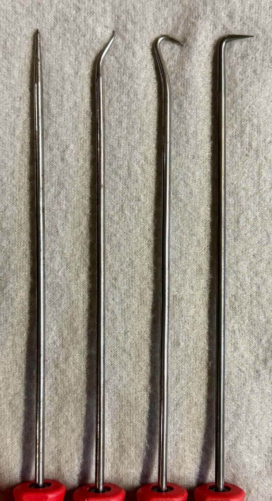 Snap-on Mini Pick Set Short SGASA204CR Long SGLASA204CR 8pc Hook O-Ring Tools