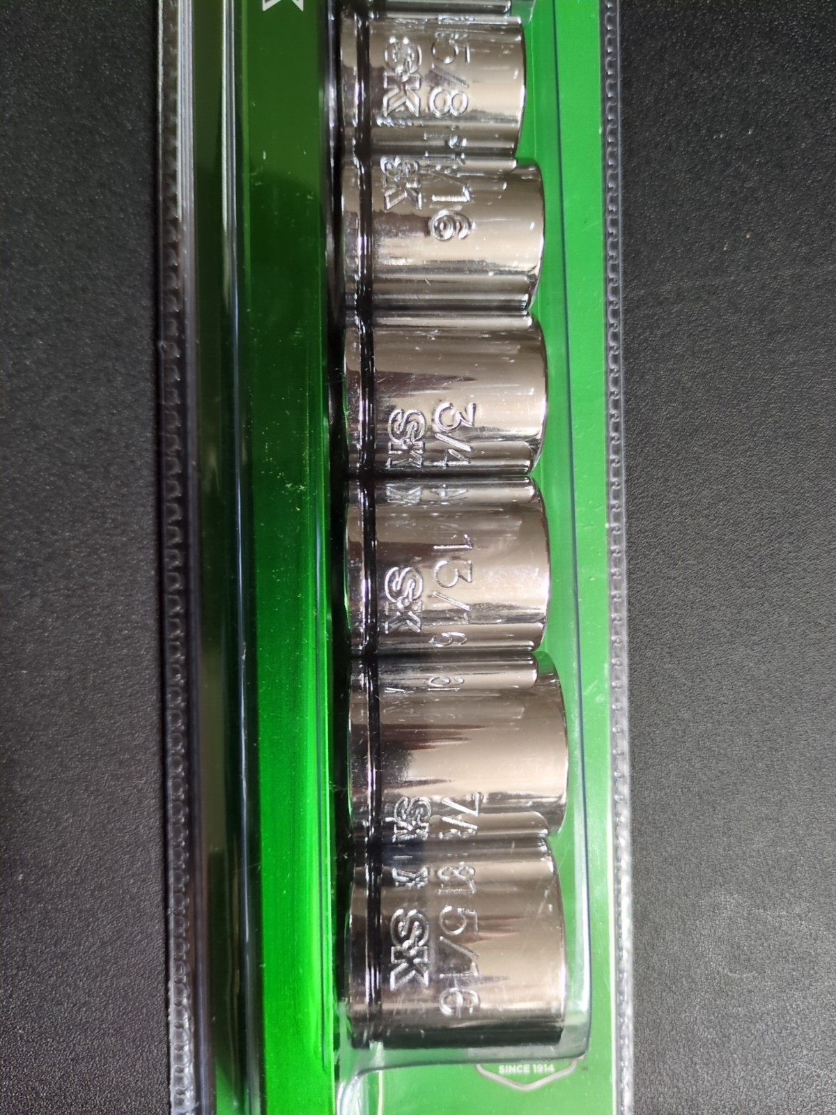 SK Professional Tools 3/8″ Drive SAE 12 Piece 6 Point Socket Set