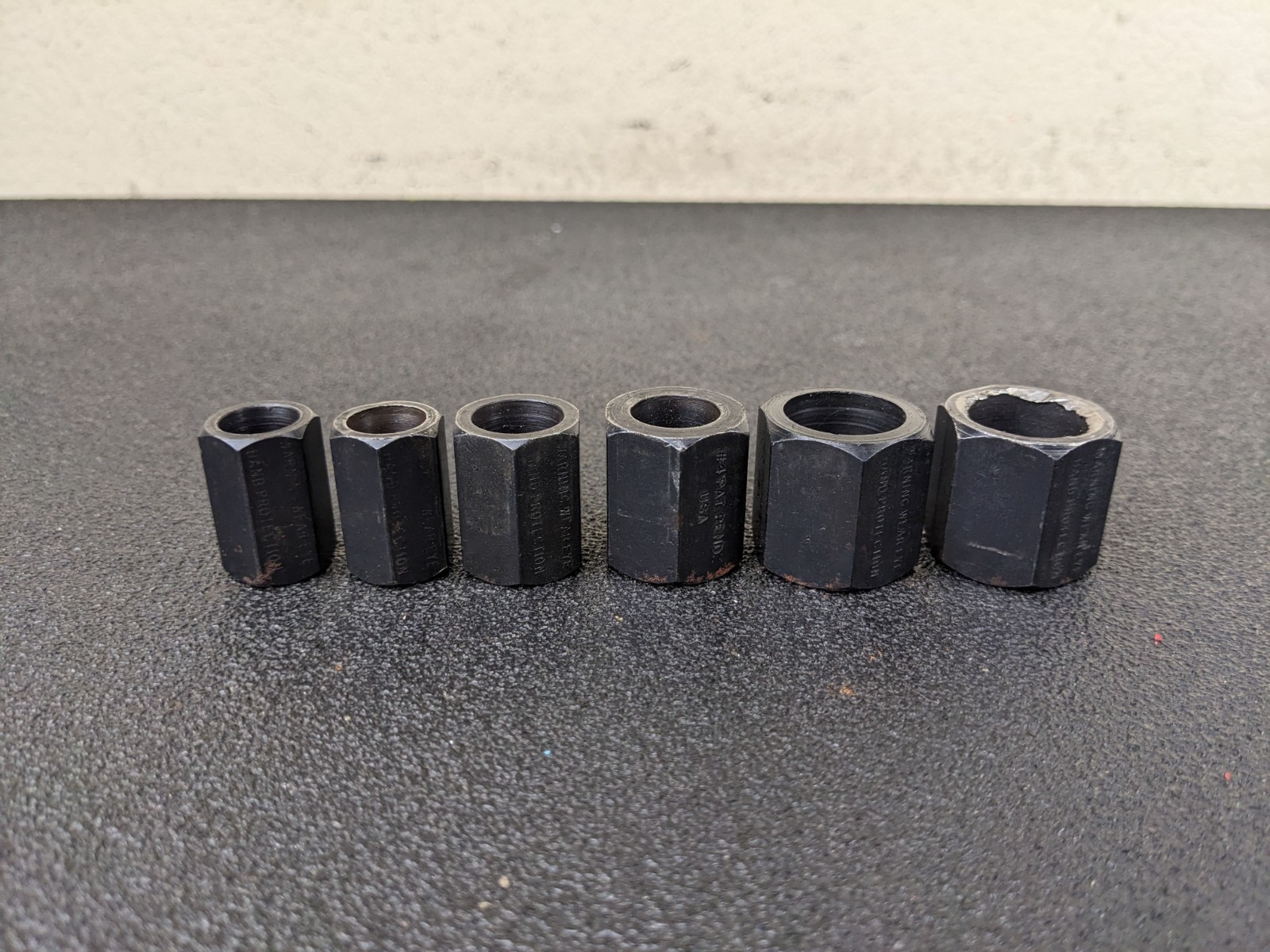 #bp460 Lisle Tool 19250 6pc Stuck Bolt Nut and Stud Remover Set